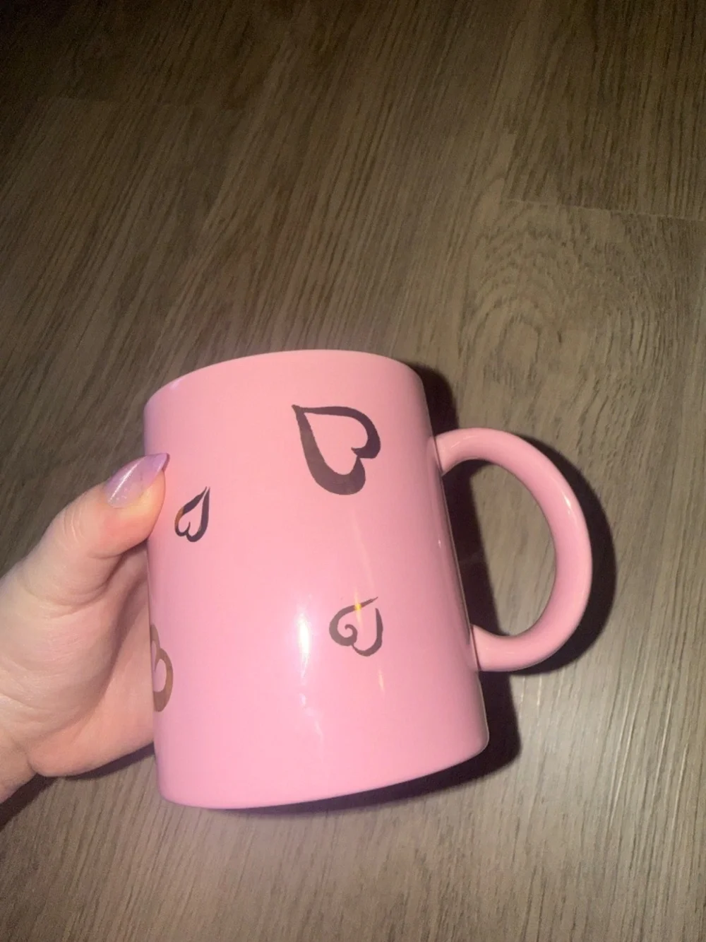 Victoria’s Secret Pink Heart Coffee Mug Y2K Ceramic Cup VS Rare Collectible